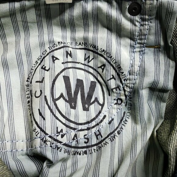 Old Navy Clean Water Wash Jeans Size 31 Mid Rise Straight Distressed Mens - Picture 6 of 9